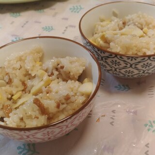 圧力鍋で簡単筍ご飯